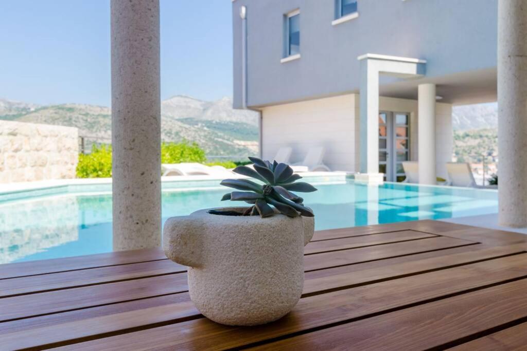 Modern Villa With Swimming Pool - Penthouse Dubrovnik Exterior foto